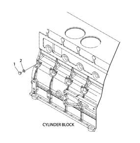 Engine Group - Sensor And Switch Cylinder Block Diagram and Parts List for 080087-00  Briggs and Stratton Generator